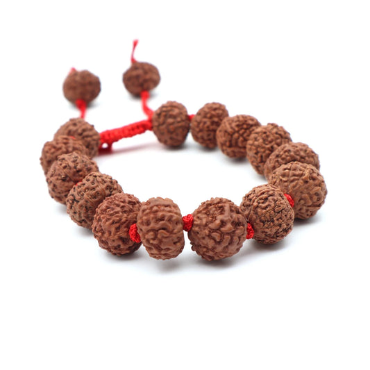 5 MUKHI RUDRAKSHA BRACELET (Adjustable Sliding Knot)  Lab Certificate
