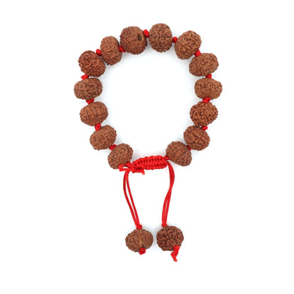 5 MUKHI RUDRAKSHA BRACELET (Adjustable Sliding Knot)  Lab Certificate