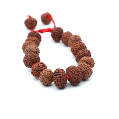 5 MUKHI RUDRAKSHA BRACELET (Adjustable Sliding Knot)  Lab Certificate